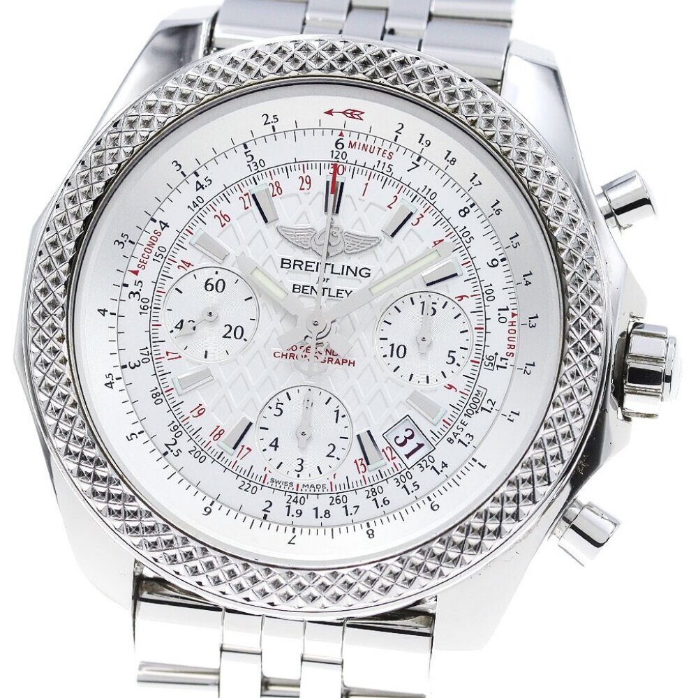 BREITLING Bentley B06S AB0612 Chronograph Silver Dial Automatic Men's _869411